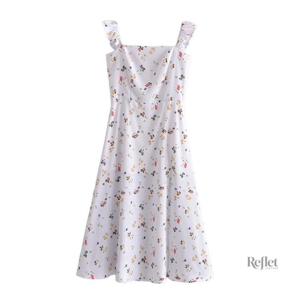 robe-annee-60-blanche-1 Robe blanche inspirée des années 60