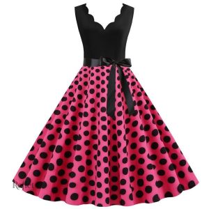 Robe rétro colorée, inspiration années 60