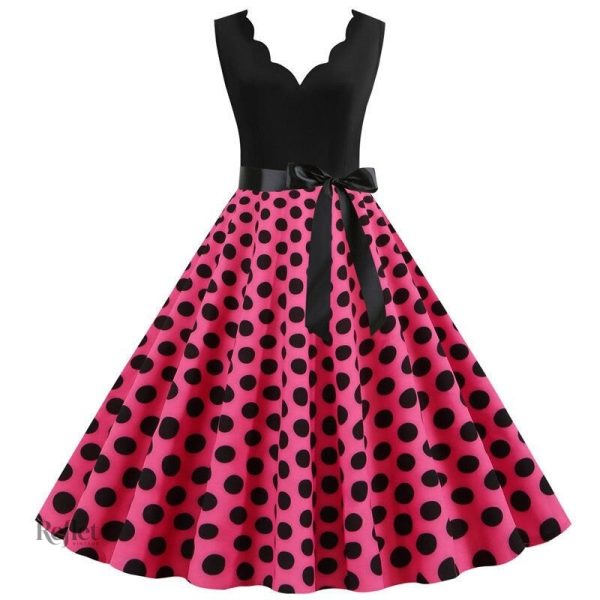 Robe rétro colorée, inspiration années 60