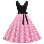Robe à motifs vintage années 60