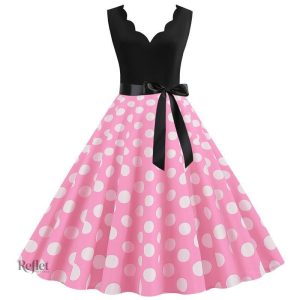 Robe à motifs vintage années 60