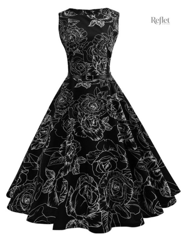 Robe à carreaux année 60 style pin up
