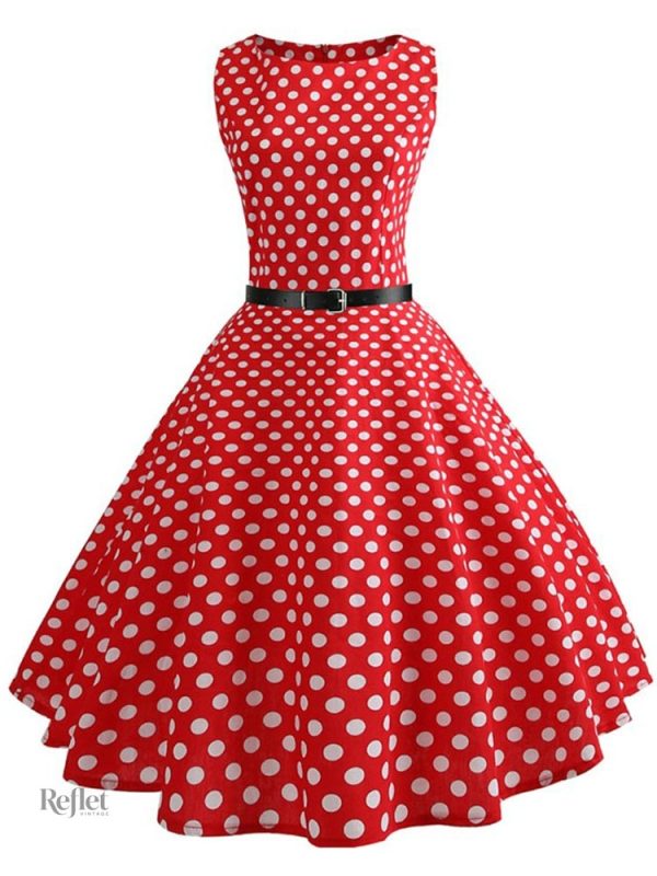 Robe année 60 avec imprimé graphique