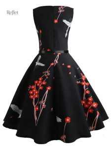 Robe courte années 60 tendance pin up