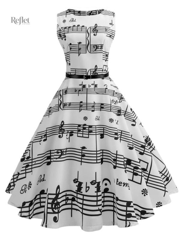 Robe d'été années 60 à volants pin up