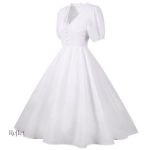 Robe rouge classique, inspiration années 60