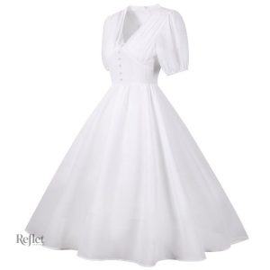 Robe rouge classique, inspiration années 60