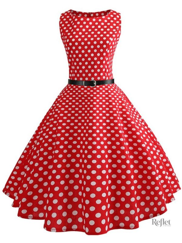 Robe années 60 à motifs floraux