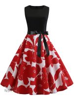 Robe à fleurs vintage années 60