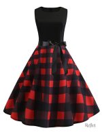 Robe vintage avec col rond