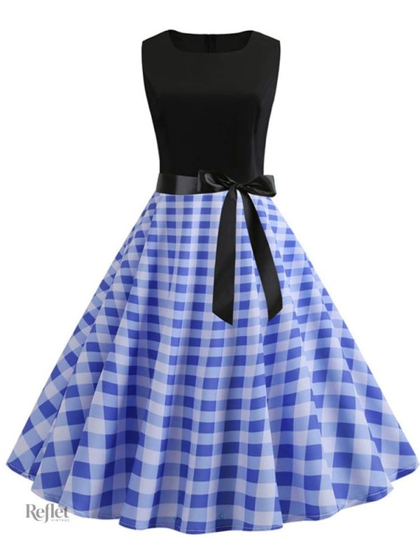 Robe avec motifs géométriques vintage