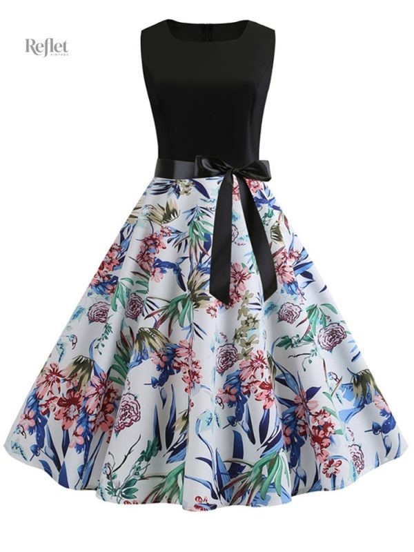 Robe années 60 en tissu léger