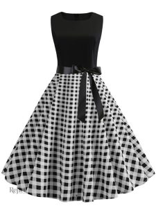 Robe vintage avec motifs colorés