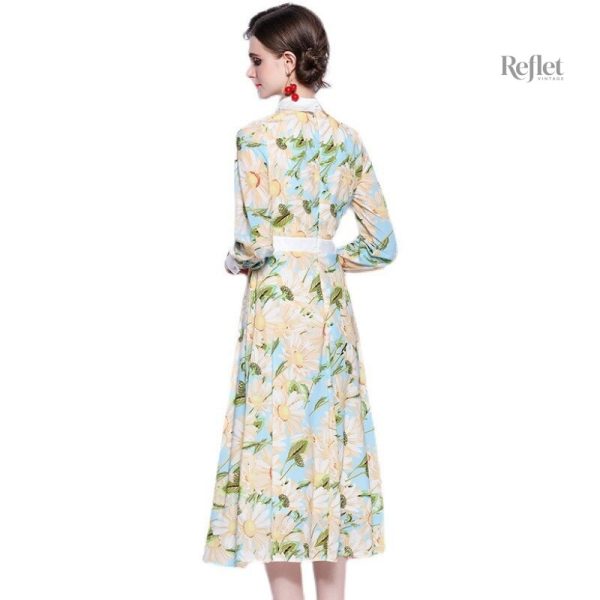 Robe rétro chic inspiration années 70, look élégant
