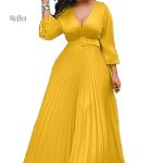 Robe jaune inspirée des années 70