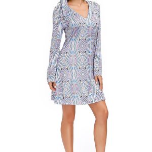 Robe rétro années 70 en style jeune fille