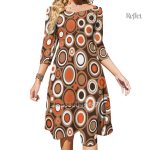 Robe colorée, design typique des années 70