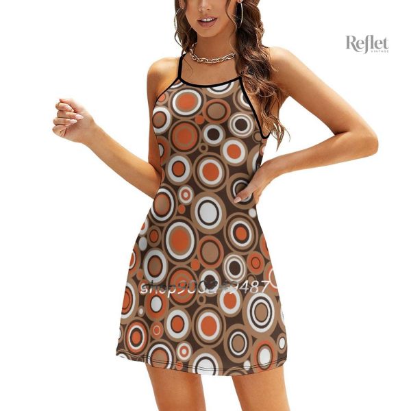 Robe féminine, ambiance années 70 tendance
