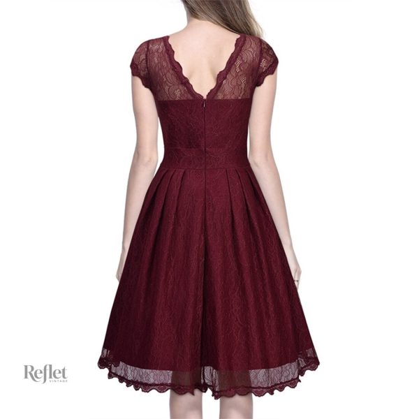 Robe en tissu blanc année 80