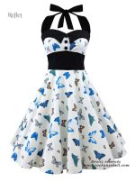 Robe années 80 avec ceinture cintrée