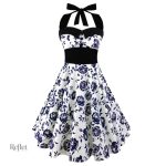 Robe vintage chic des années 80, charme assuré
