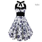 Robe années 80 avec motifs colorés