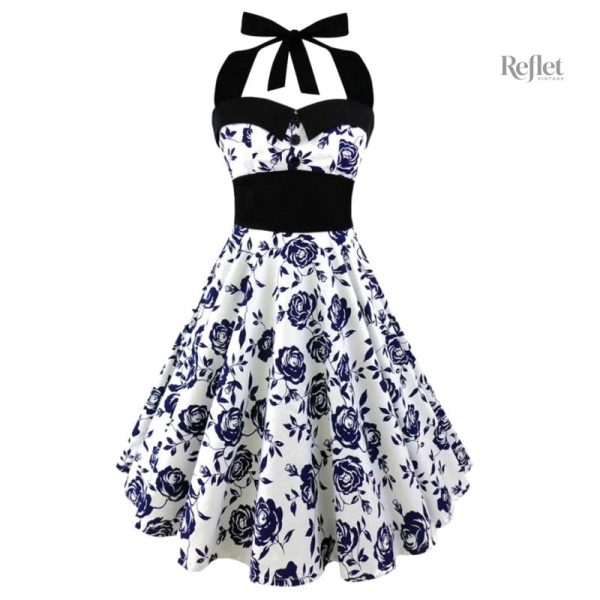 Robe années 80 avec motifs colorés