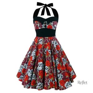 Robe vintage des années 80, look audacieux
