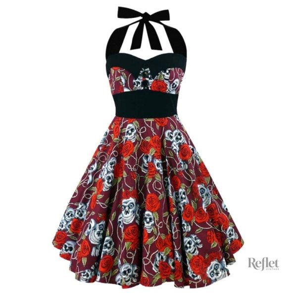 Robe vintage des années 80, look audacieux