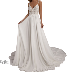 Robe blanche années 20 élégante et vintage