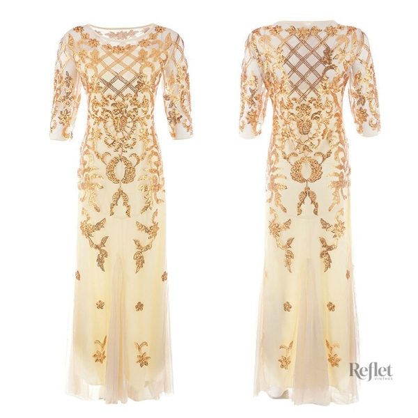 Robe cérémonie inspirée des années 20 glamour
