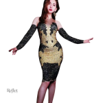 Robe années 20, coupe courte et flatteuse, look rétro