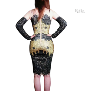 Vêtement femme années 20, robe courte pour soirée chic