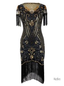 Style années 20, robe femme chic et glamour