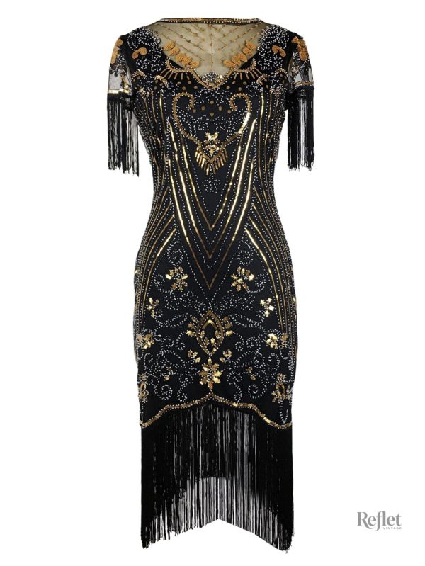Style années 20, robe femme chic et glamour