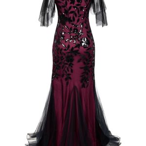 Robe longue années 20 élégante et rétro