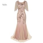 Modèle de robe longue style années folles