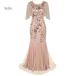 Modèle de robe longue style années folles