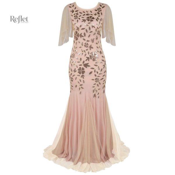 Modèle de robe longue style années folles