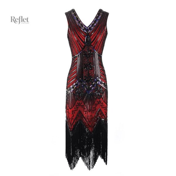 Robe rétro années 20, coupe fluide