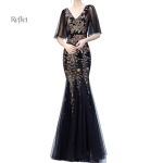 Robe noire longue style années 20