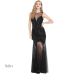 Robe à franges inspirée des années 20, chic et rétro