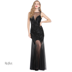 Robe à franges inspirée des années 20, chic et rétro