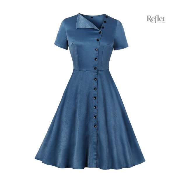 Robe rétro années 40, style élégant et intemporel