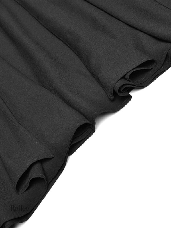 Robe longue années 40 avec ceinture cintrée chic