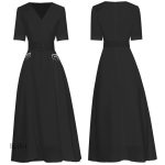 Robe années 40, coupe classique, tissu léger