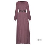 Robe longue années 50 élégante et vintage