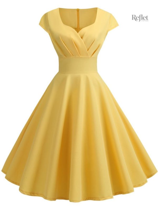 Robe Années 60 Femme vintage élégante