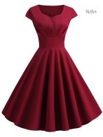 Robe à motifs années 60 pour femme