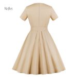 Robe vintage années 70, détails de bouton chic